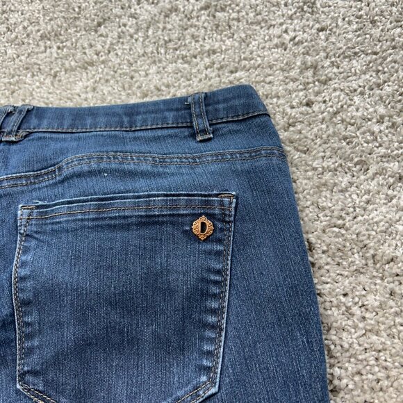 Democracy Ab Women's Sz 12 Technology Skinny Jeans Dark Wash Stretch Denim Pants - Picture 5 of 10